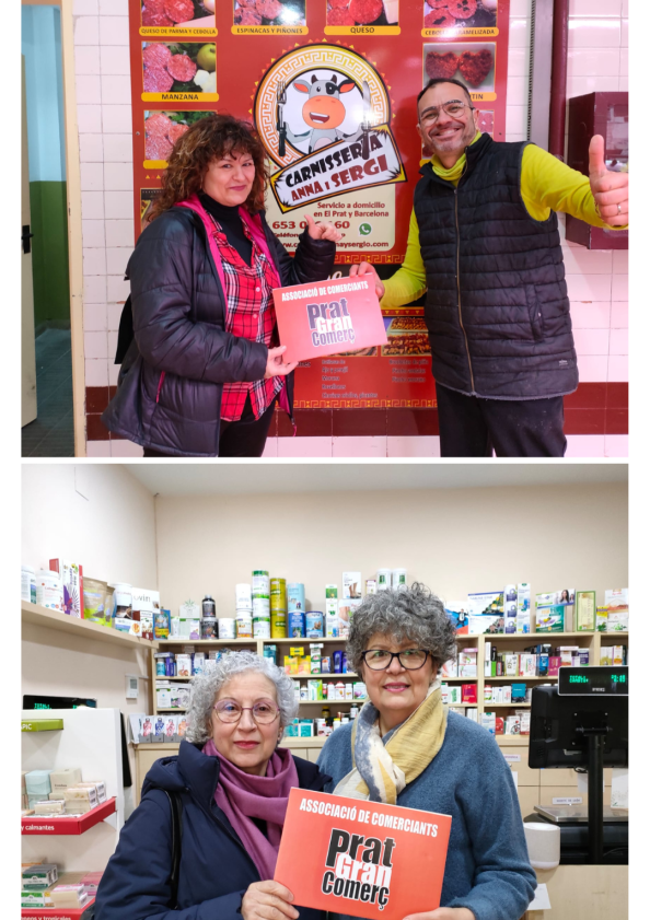 Lliurament dels premis a les guanyadores de la promoció de Sant Valentí... Regala amor amb el comerç del Prat. 