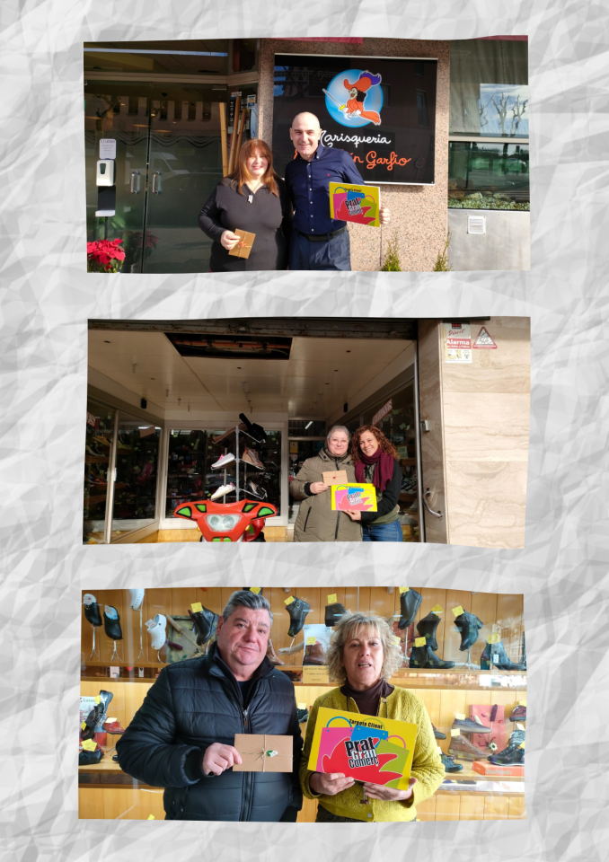 Lliurament dels premis als guanyadors del sorteig de la promoció Comprar en els establiments adherits a Prat Gran Comerç té premi.