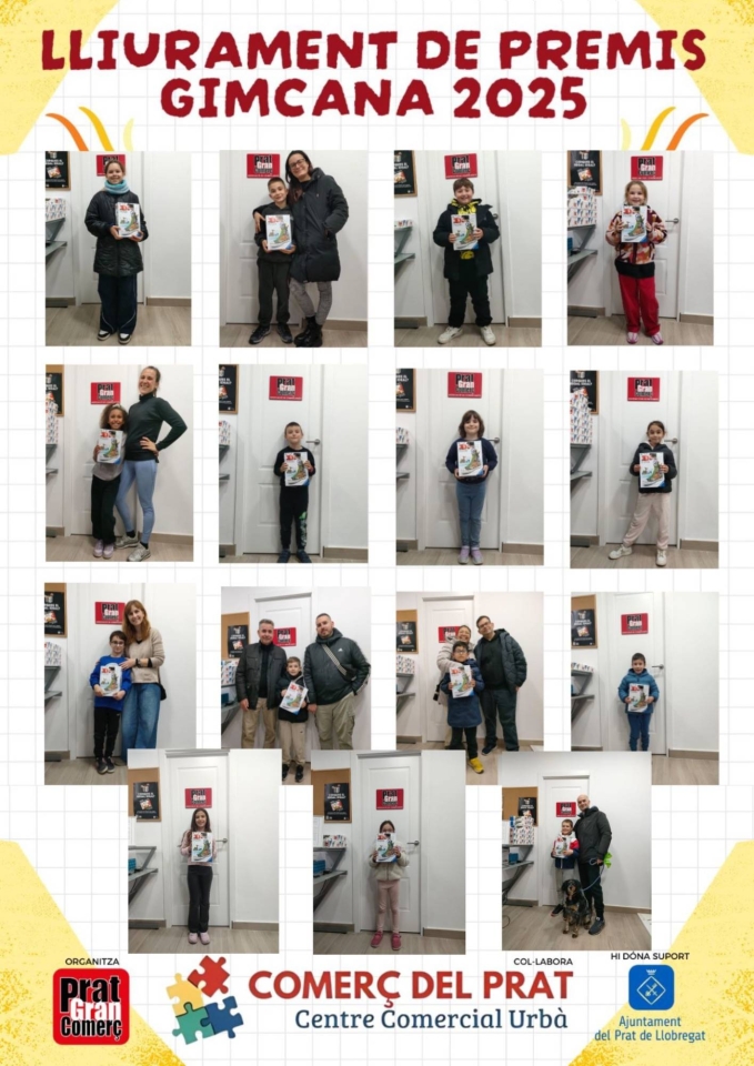 El dimarts dia 9 de desembre&nbsp;es va efectuar el sorteig dels 15 puzles 3D de 112&nbsp;peces cadascu, corresponents a la Gimcana Infantil del Comerç&nbsp;Local 2025.