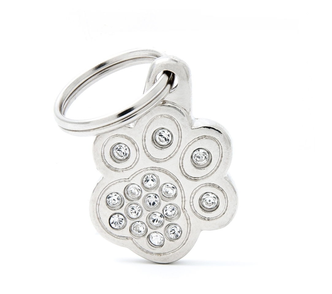 XAPA IDENTIFICATIVA POTA STRASS  Embellides amb brillants “made with Swarovski elements”. 