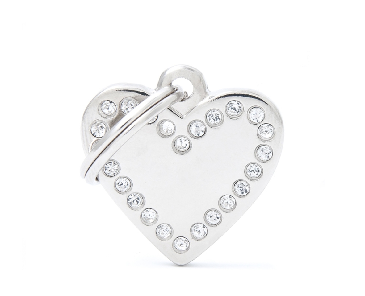 XAPA IDENTIFICATIVA COR STRASS&nbsp; Embellides amb brillants “made with Swarovski elements”.&nbsp;