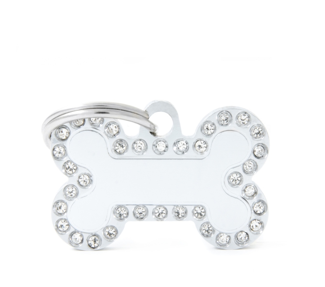 XAPA OS BLANCO PETIT STRASS Esmaltades a mans, en bronze i embellides amb brillants resplandecientes