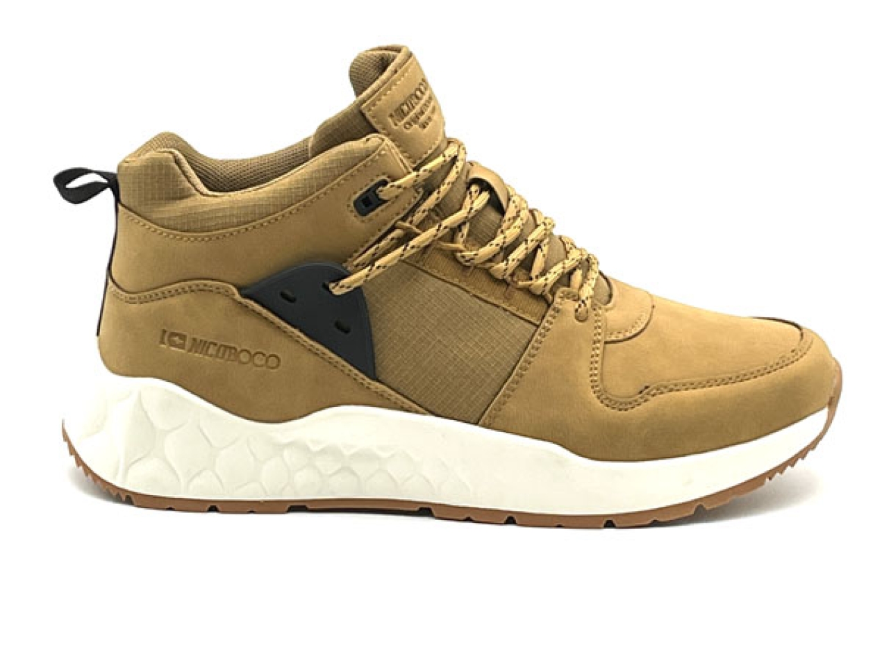 Bota tipus muntanya d'home en color mostassa de NICOBOCO. H-287