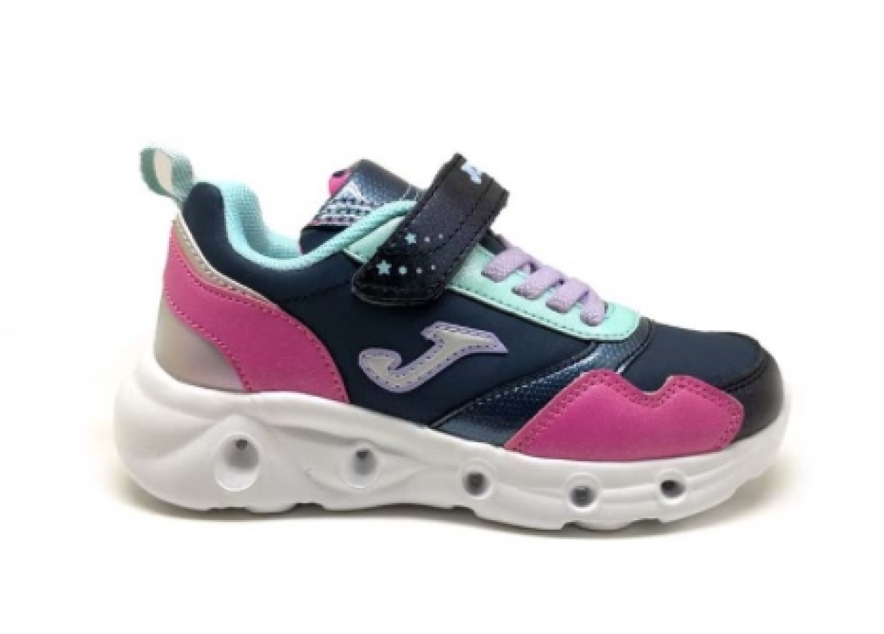 Esportiu amb llums en marí i fuxia per a niñ@ de JOMA. D-298