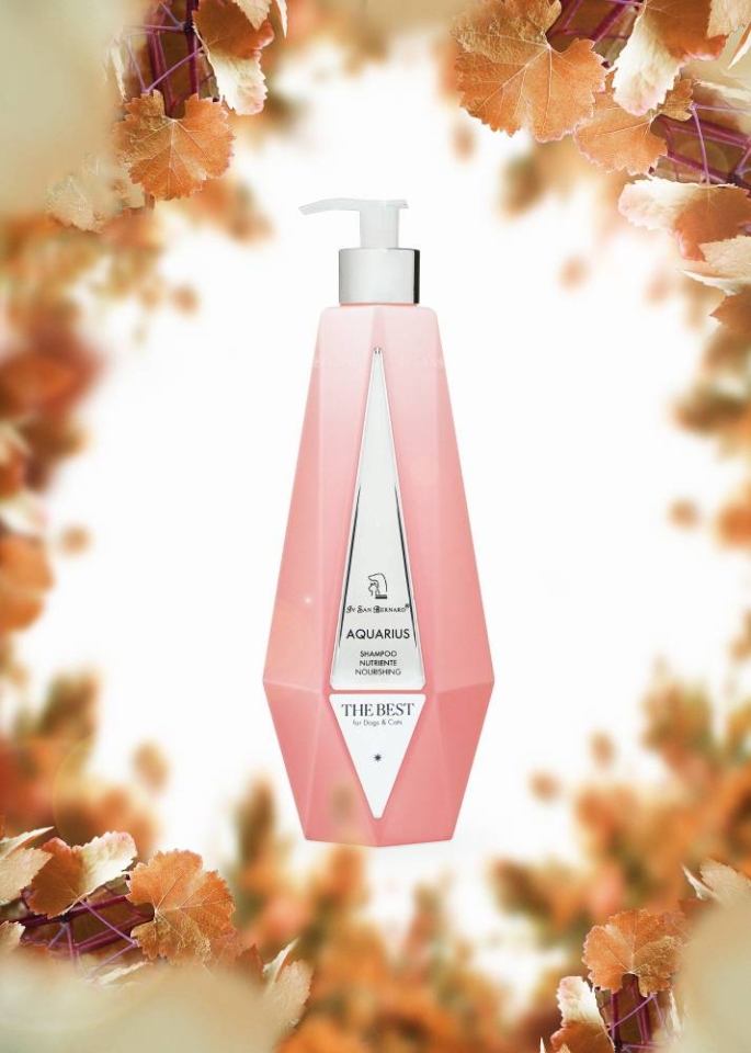 Xamp&uacute; Aquarius amb extracte de vinya vermella: &eacute;s un xamp&uacute; nutritiu per a tot tipus de pelatge de gossos i gats.&nbsp;