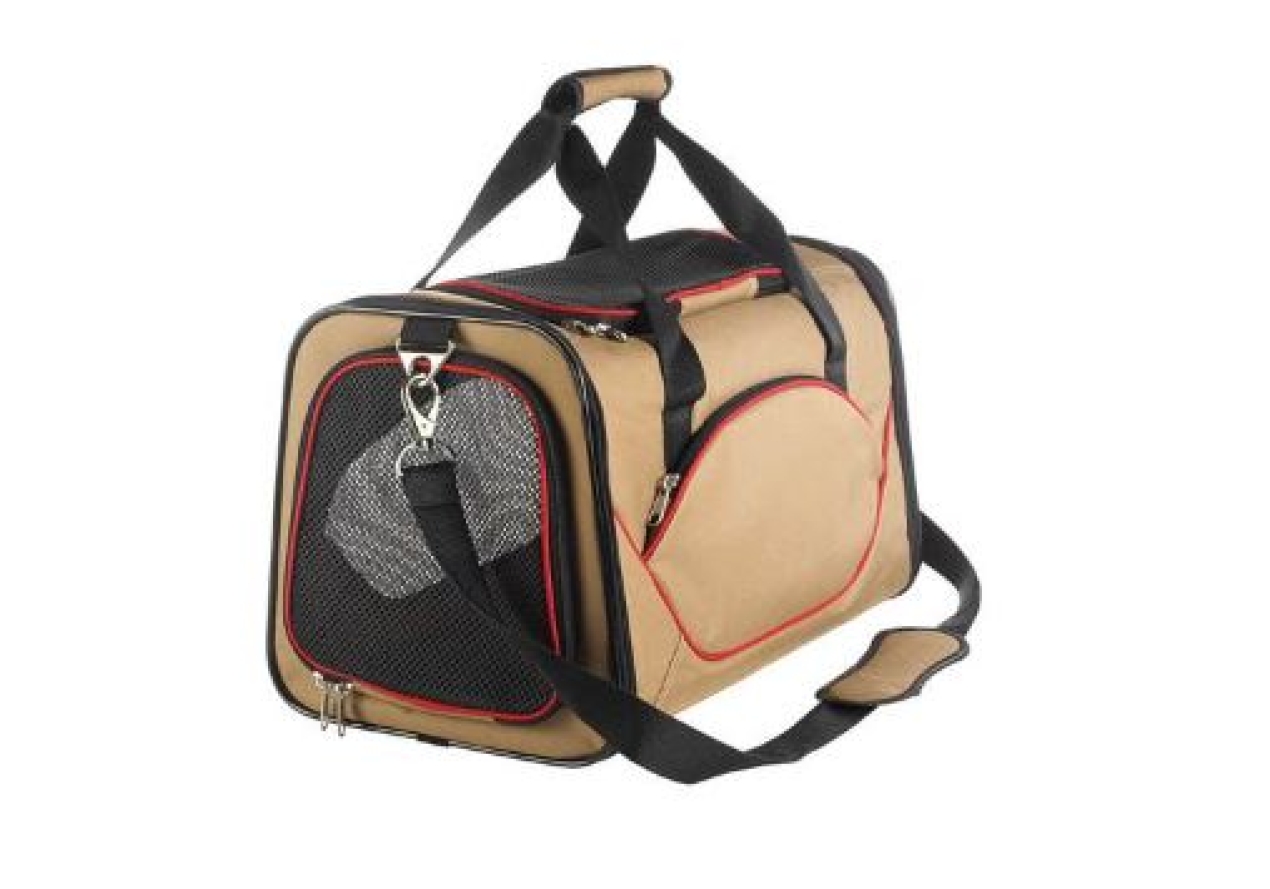 BOSSA KANSAS La bossa de transport KANSAS &eacute;s adequat per a gossos i gats fins a un pes de 6.5 kg. MESURES 48 x 30 x 30 cm