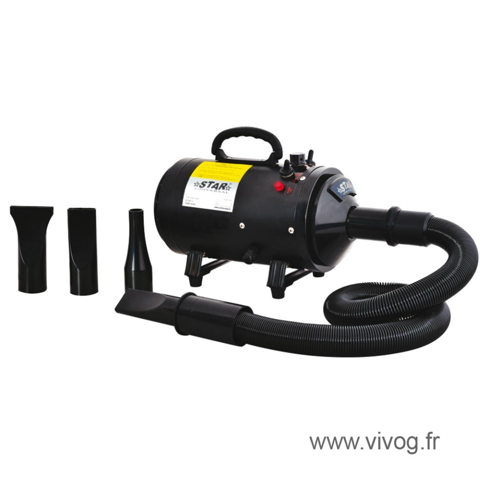 &nbsp;L'assecador expulsor Star Universal D2500 est&agrave; dissenyat per a l'assecat de gossos i gats exclusivament. &nbsp;NEW Se subministra amb: -1 m&agrave;nega de llarg, flexible i extensible -3 puntes intercanviables. &nbsp;