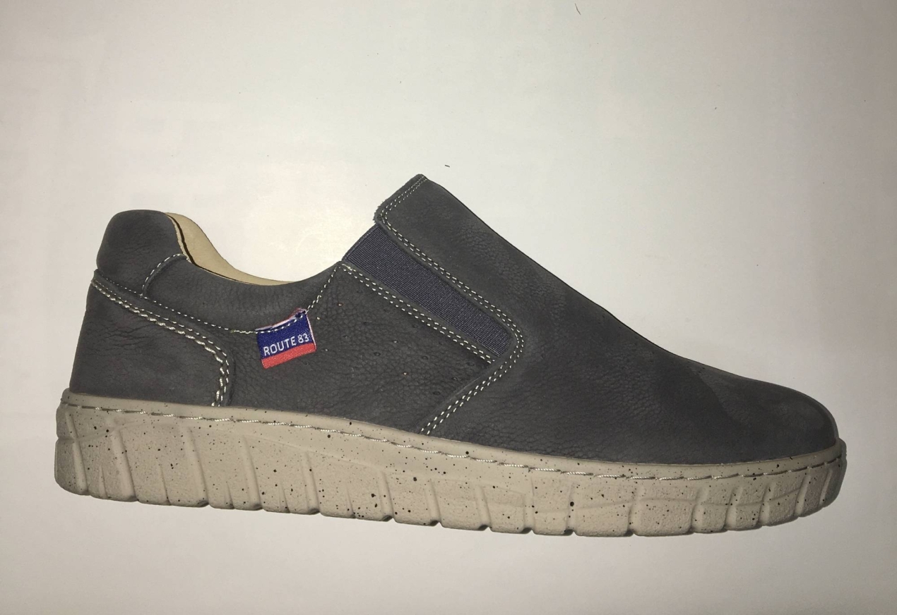 Sabata casual per a home en color gris de ROUTE 83. H-251