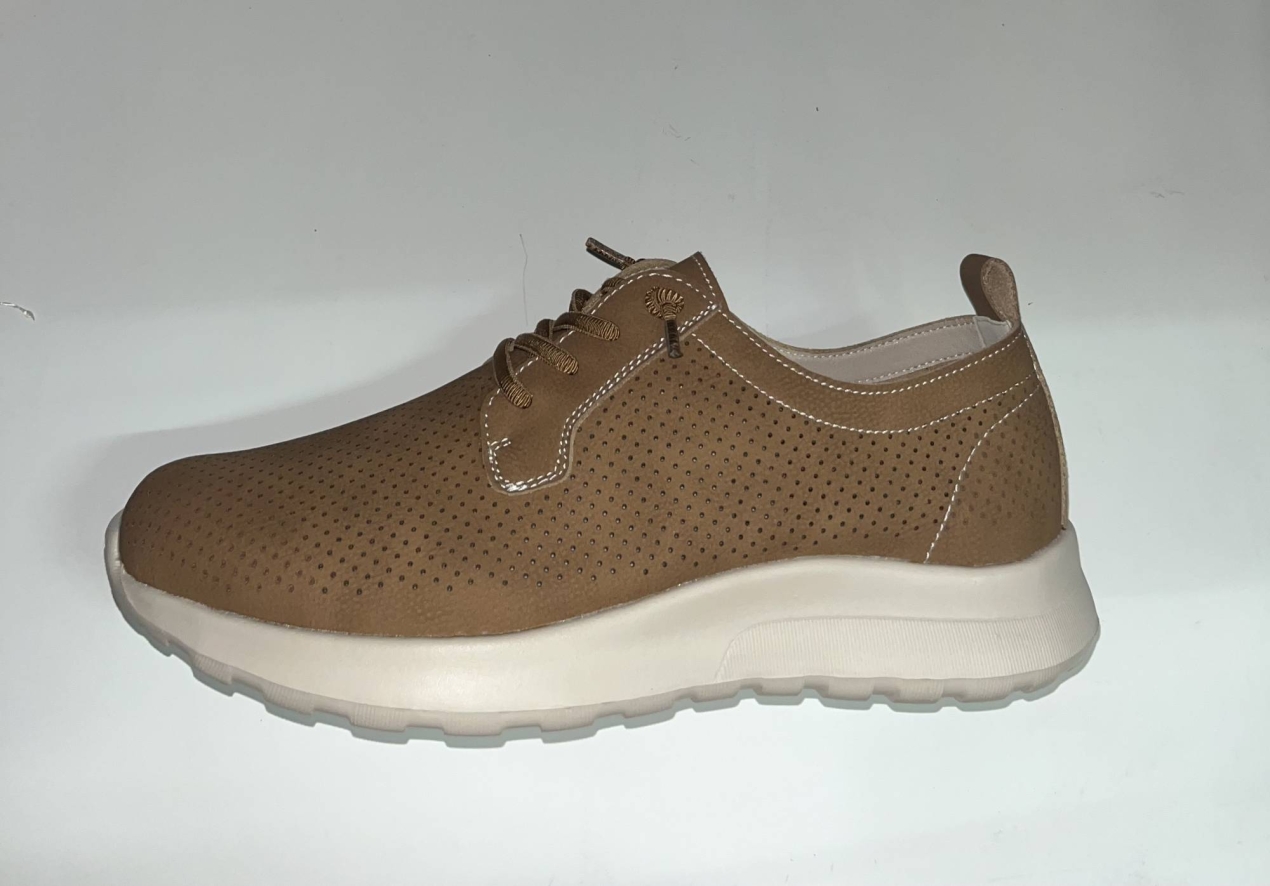 De RELAX4YOU sabata blucher en pell camel. H-426