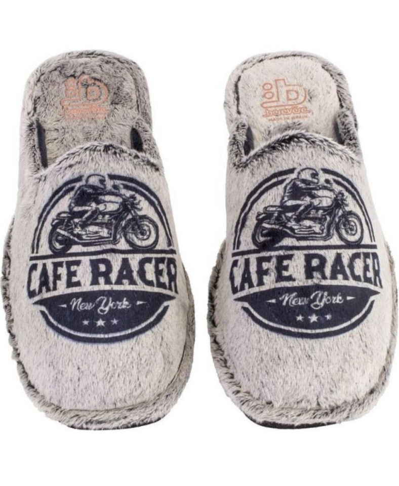 Sabatilles per a home en gris amb motorista de BEREVERE. T-680