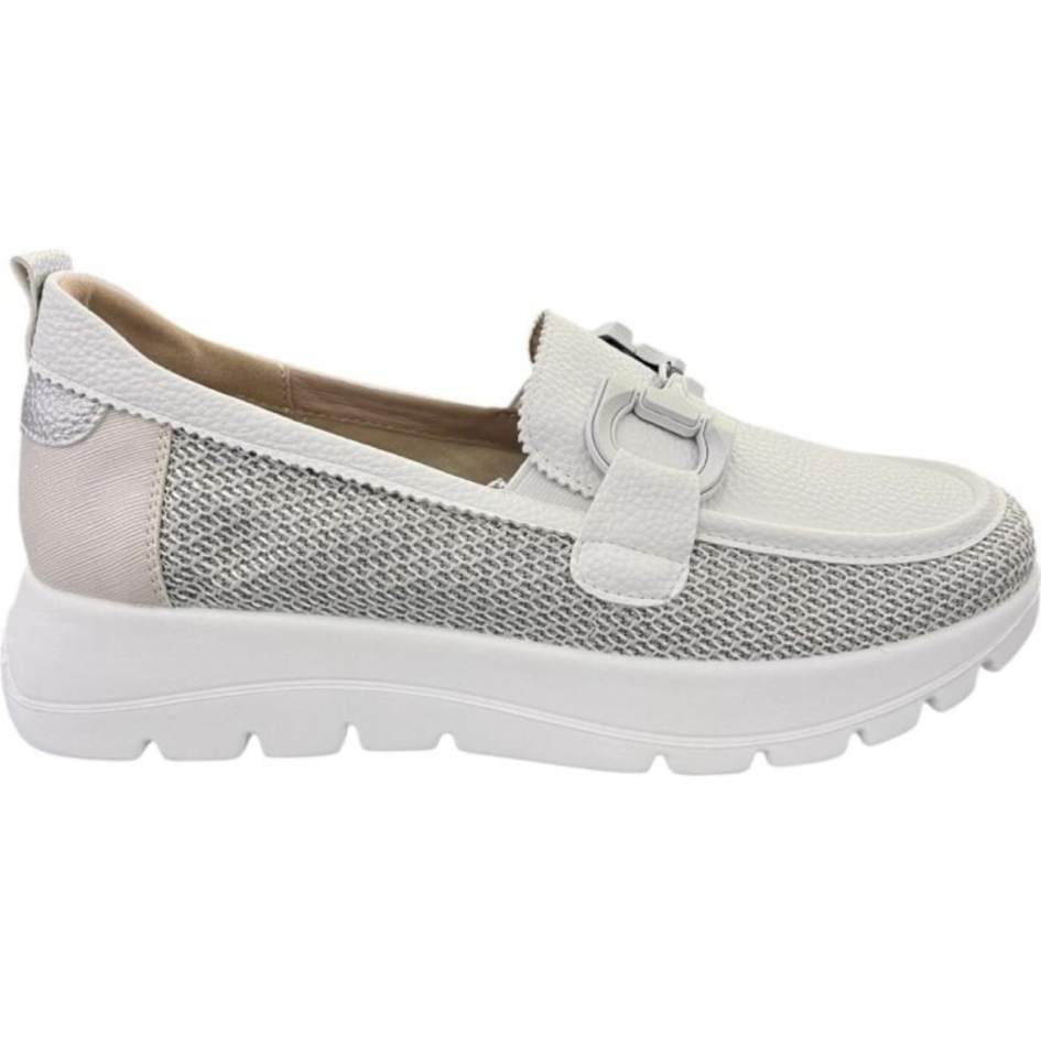 Mocasín blanc per a dona 25M269 de MYSOFT. M-568