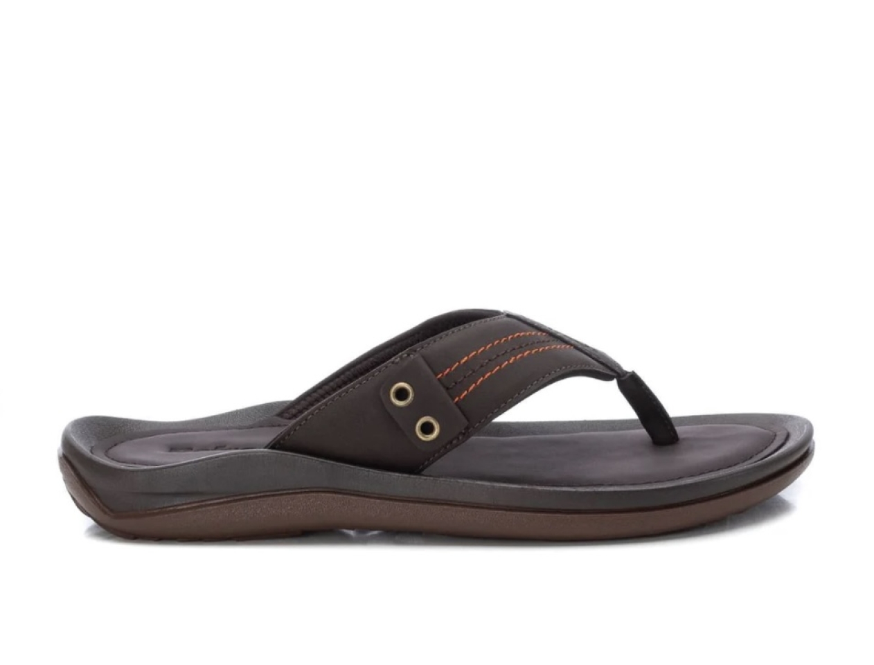 Xancleta casual per a home en marró mod 171672 de REFRESHOES. H-382