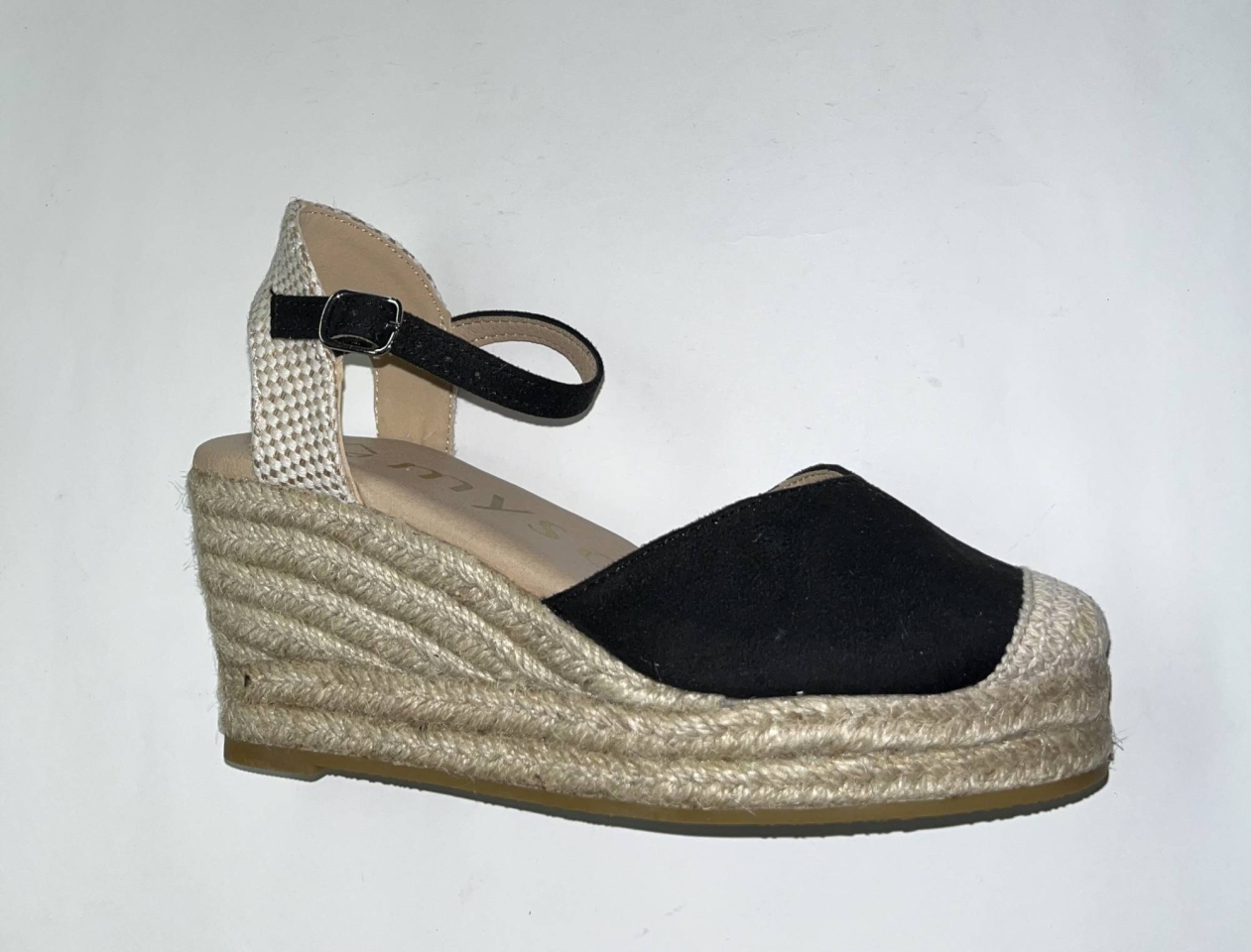 Espardenya amb tascó en negre mod. 24M130 de MYSOFT. M-359