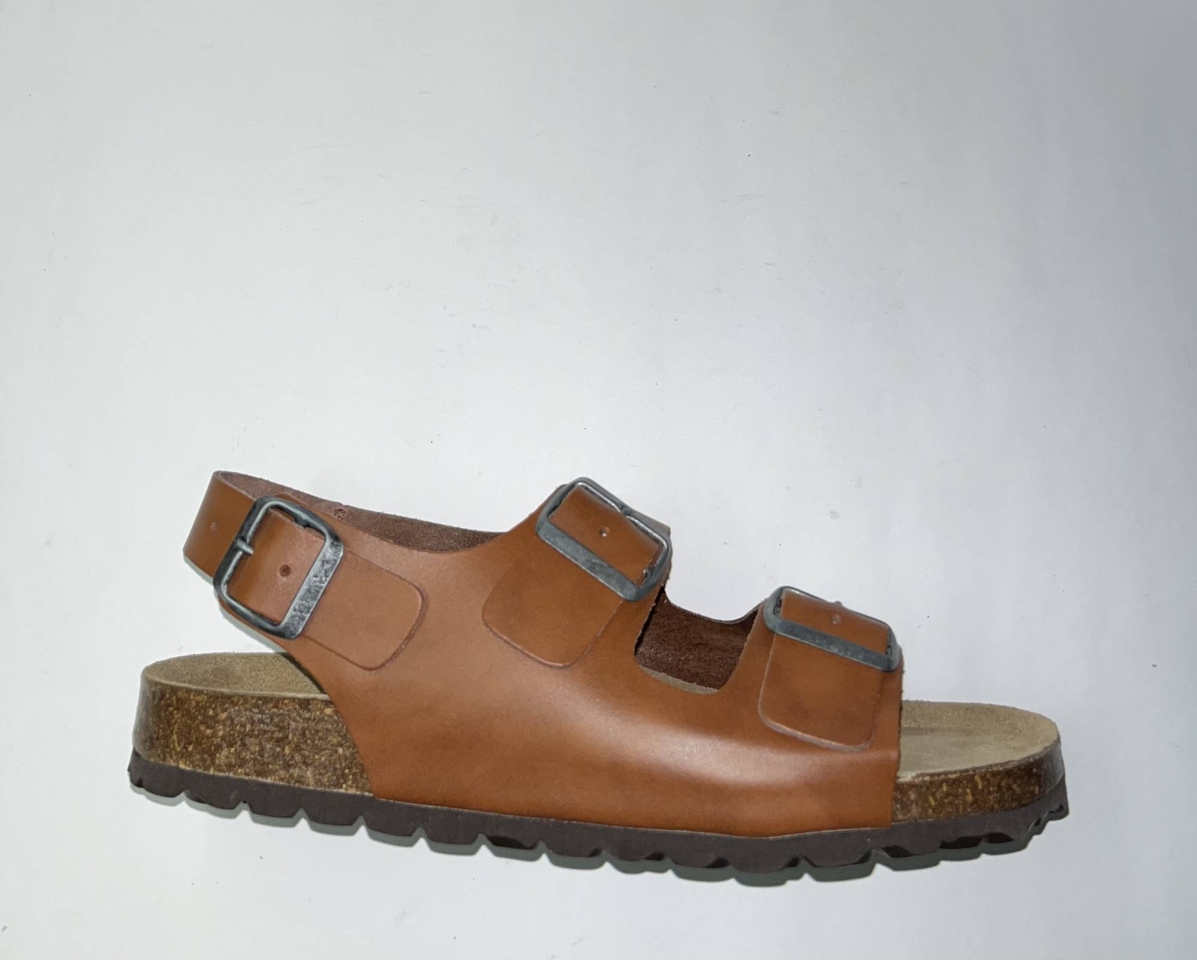 Sandàlia home tipus bio en pell color cuir mod. 4302 de KNK. H-385