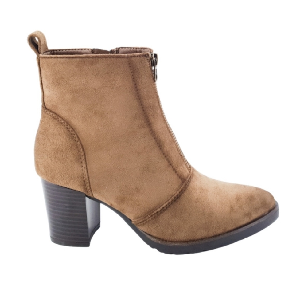 Botí en antelina camel amb taló 2520 d'HISPAFLEX. M-721