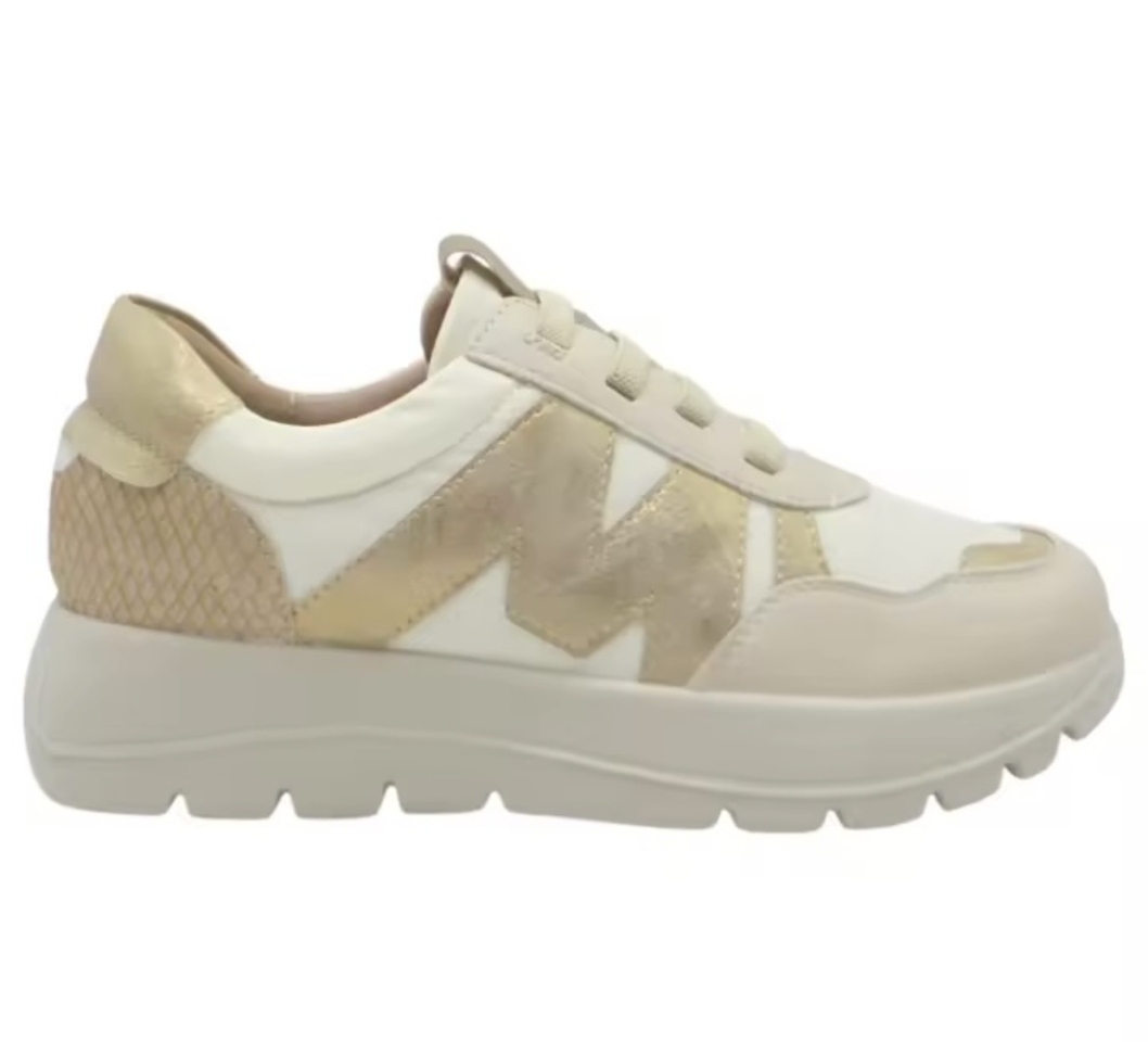 Sabata esportiva en blanc i platí per a dona 26M264 de MYSOFT. M-002