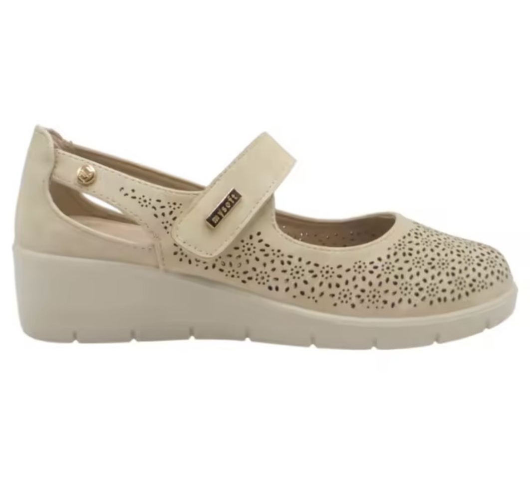 Sabata tipus mercès en beix 25M208 de MYSOFT. M-004