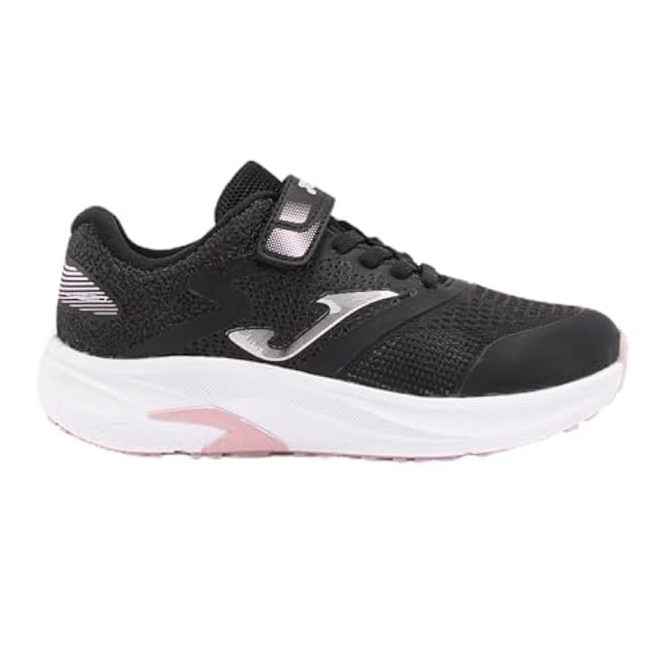 Sabatilla esportiva per a nena en negre i rosa Epeed de JOMA. D-077