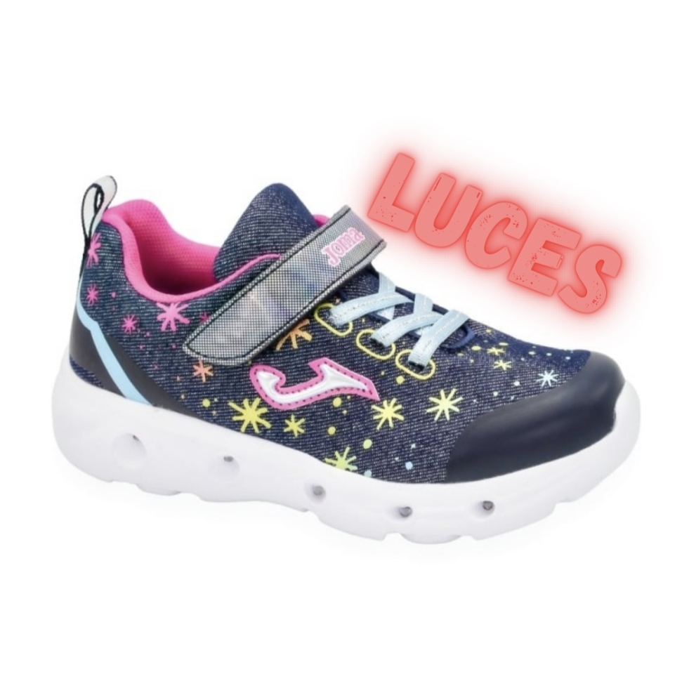 Sabatilla esportiva per a nena amb LLUMS Aquil·les de JOMA. D-060