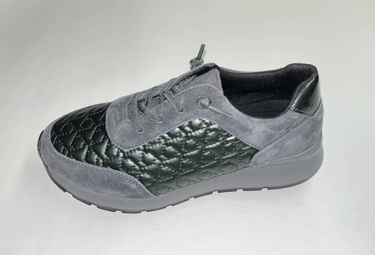 Sabata casual en tèxtil grisa per a dona 319 de FLEXPIES. M-440