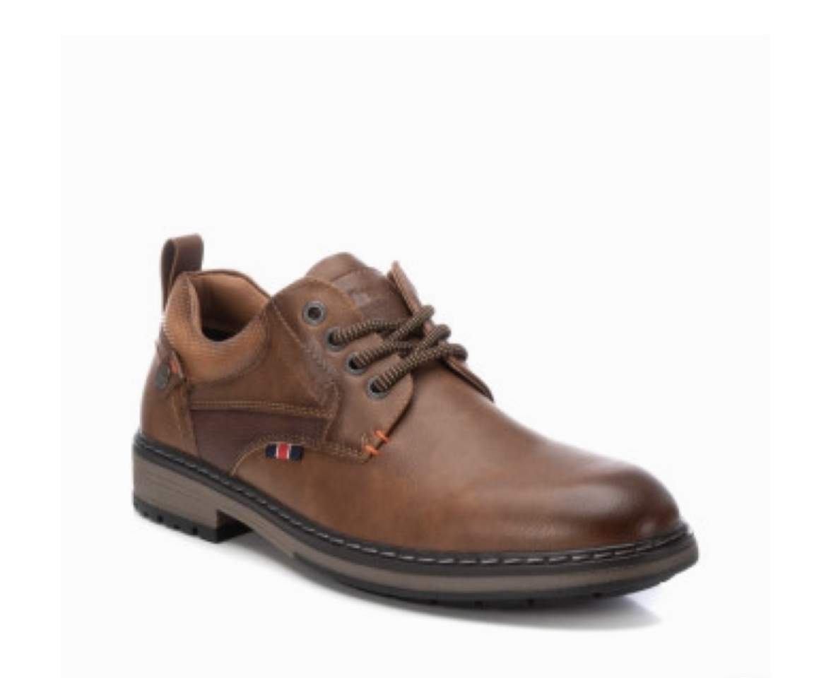 Sabata tipus blucher per a home en marró cuir 172154 de REFRESH. H-411