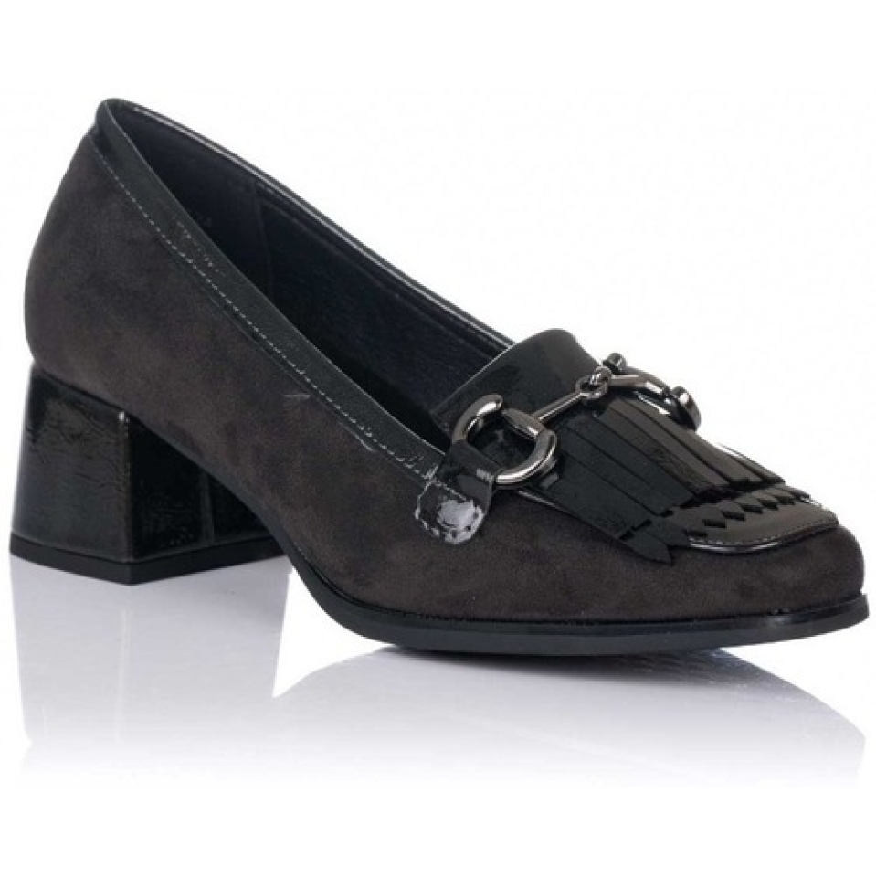 D'AMARPIES mocasín per a dona en negre amb taló AMD27124. M-463