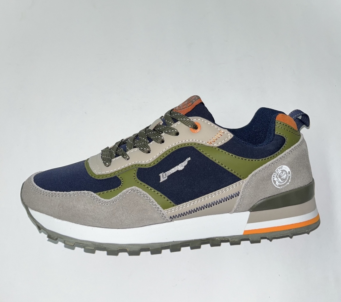 Sabatilla esportiva casual per a home en marí i verd de LLIBERT. D-092