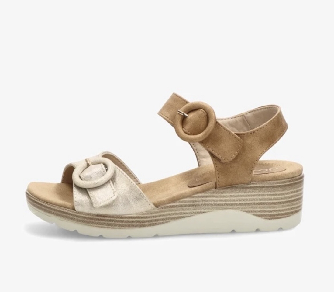 Sandàlies de tascó mitjà amb tancament de velcro ABZ30142 d'AMARPIES. M-108