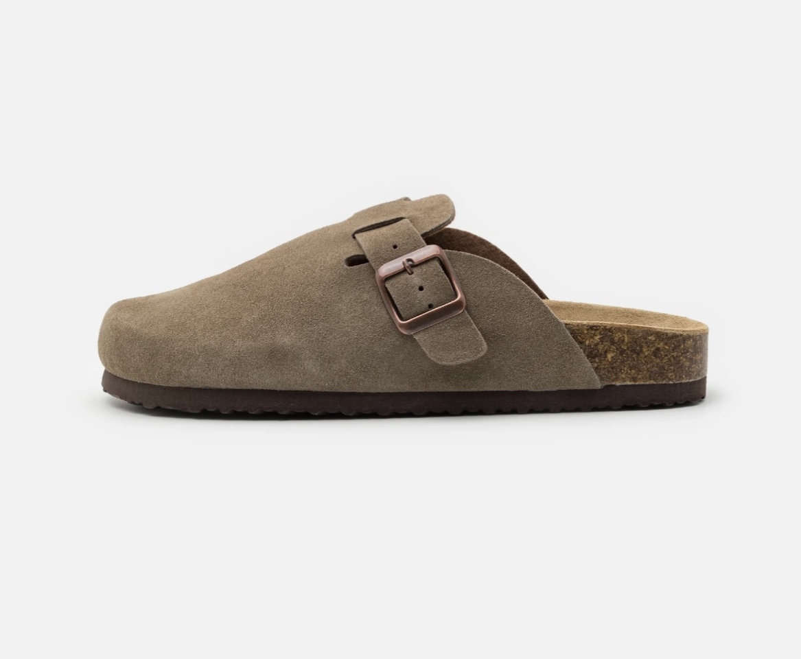 Esclop pell amb sivella taupe 355 de KNK. M-010