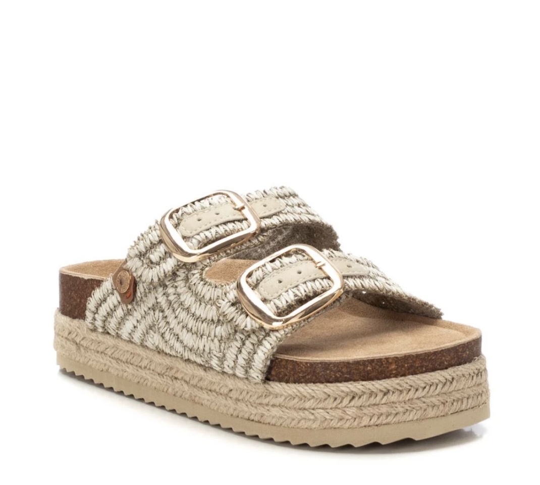 Xancleta amb plataforma bio en beix i marró 172720 de REFRESHOES. M-665