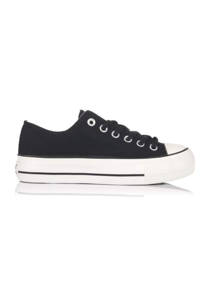 Sabatilla de lona JOLLETE negra. T-799