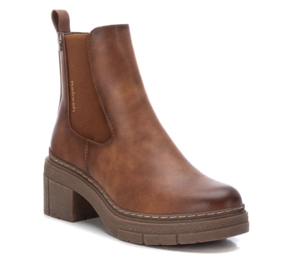 170997 de Refresh. Botí per a dona tipus chelsea en color camel. M-190