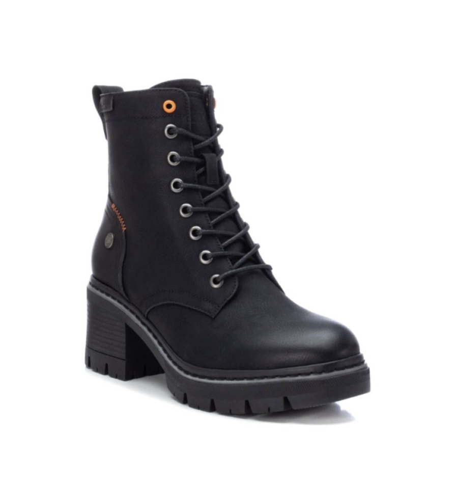 171223 de Refresh. Botí per a dona amb cordons i cremallera en color negre. M-216