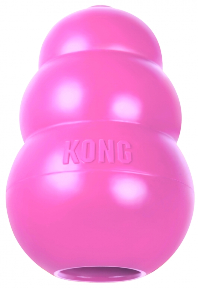 La joguina KONG Puppy és la joguina original que va iniciar la línia de productes KONG Puppy feta amb la nostra fórmula exclusiva de goma de dentició.