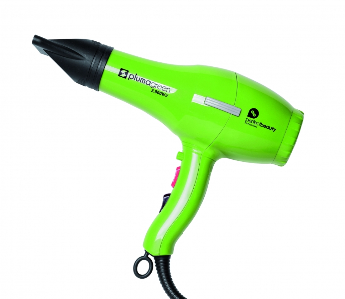 ASSECADOR PLOMA VERDA Assecador lleuger, r&agrave;pid i eficient. Material fabricat de polipropil&egrave;, d'alta densitat, ultralleuger. Pesa 310g. (sense cable) 2 velocitats, 4 temperatures. Voltage: 220/240V &nbsp;Freq&uuml;&egrave;ncia: 50/60HZ &nbsp;Pot&egrave;ncia: 2000W &nbsp;