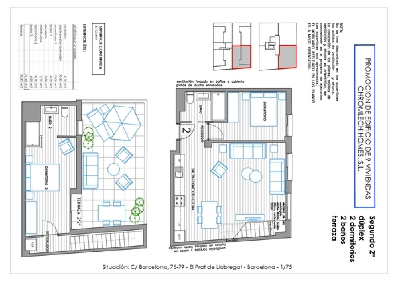 Àtic dúplex amb terrassa de 26,83 m² &nbsp; 87,04 2 2