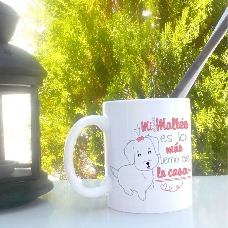 Aquesta coseta tendra i peluda que camina per la meva casa! Ella &eacute;s la meva Maltesa Tassa apta per a &uacute;s en rentavaixella i microones.