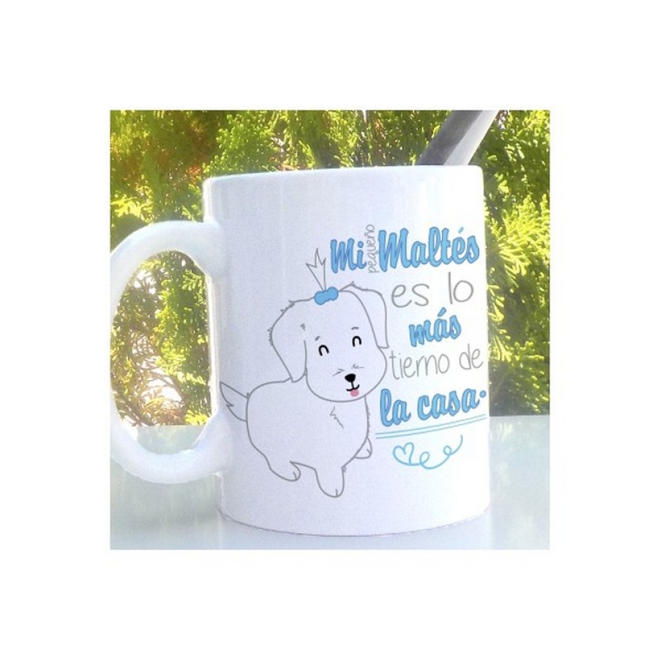 Aquesta coseta tendra i peluda que camina per la meva casa! Aquest &eacute;s el meu Malt&egrave;s. Tassa apta per a &uacute;s en rentavaixella i microones.