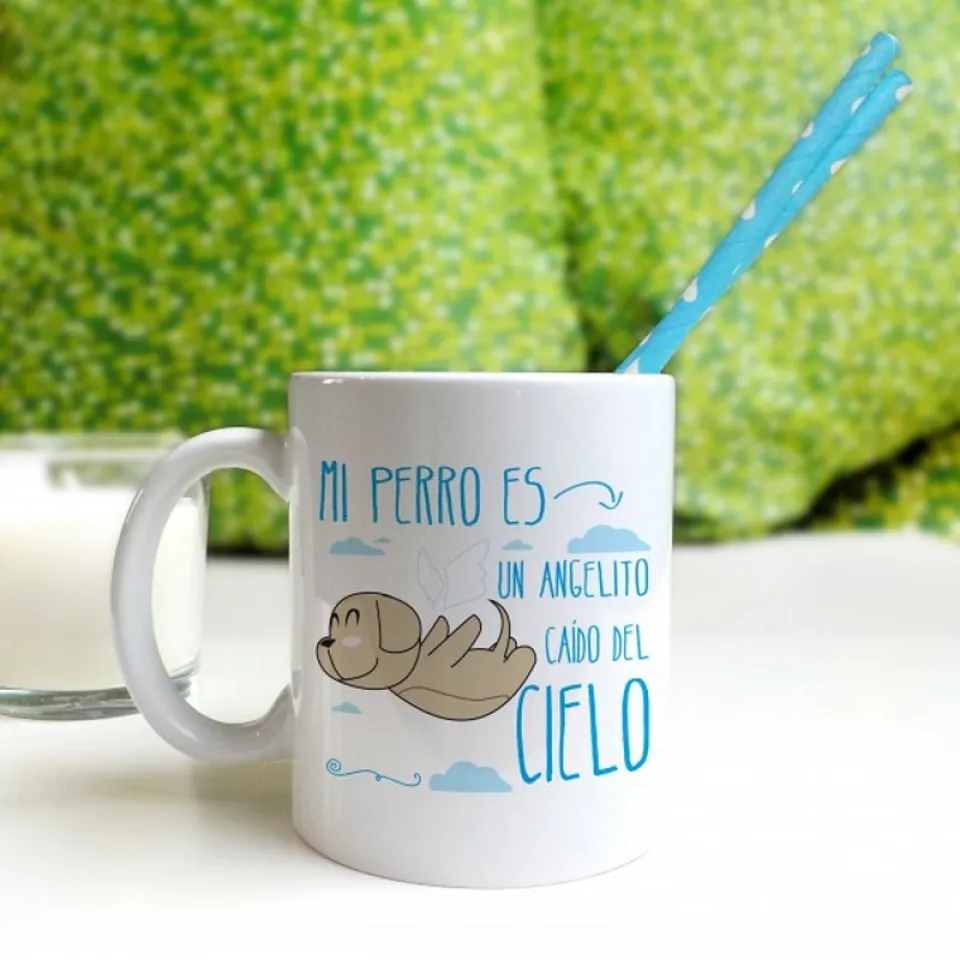 El meu gosset &eacute;s un angelito caigut del cel! Tassa v&agrave;lida per a &uacute;s en rentavaixella i microones.