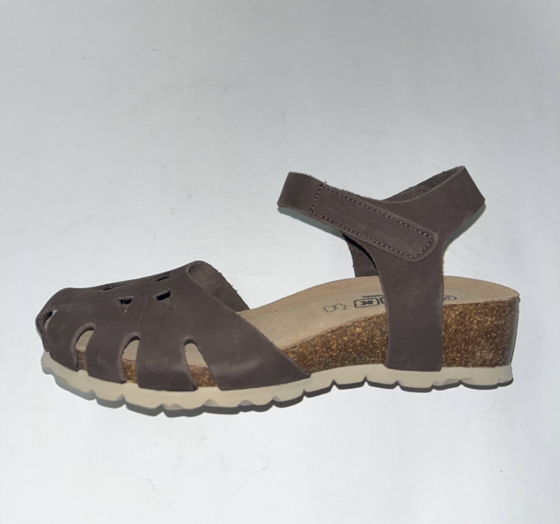 Sandàlia bio per a dona en pell marró BM70 de KNK. M-038